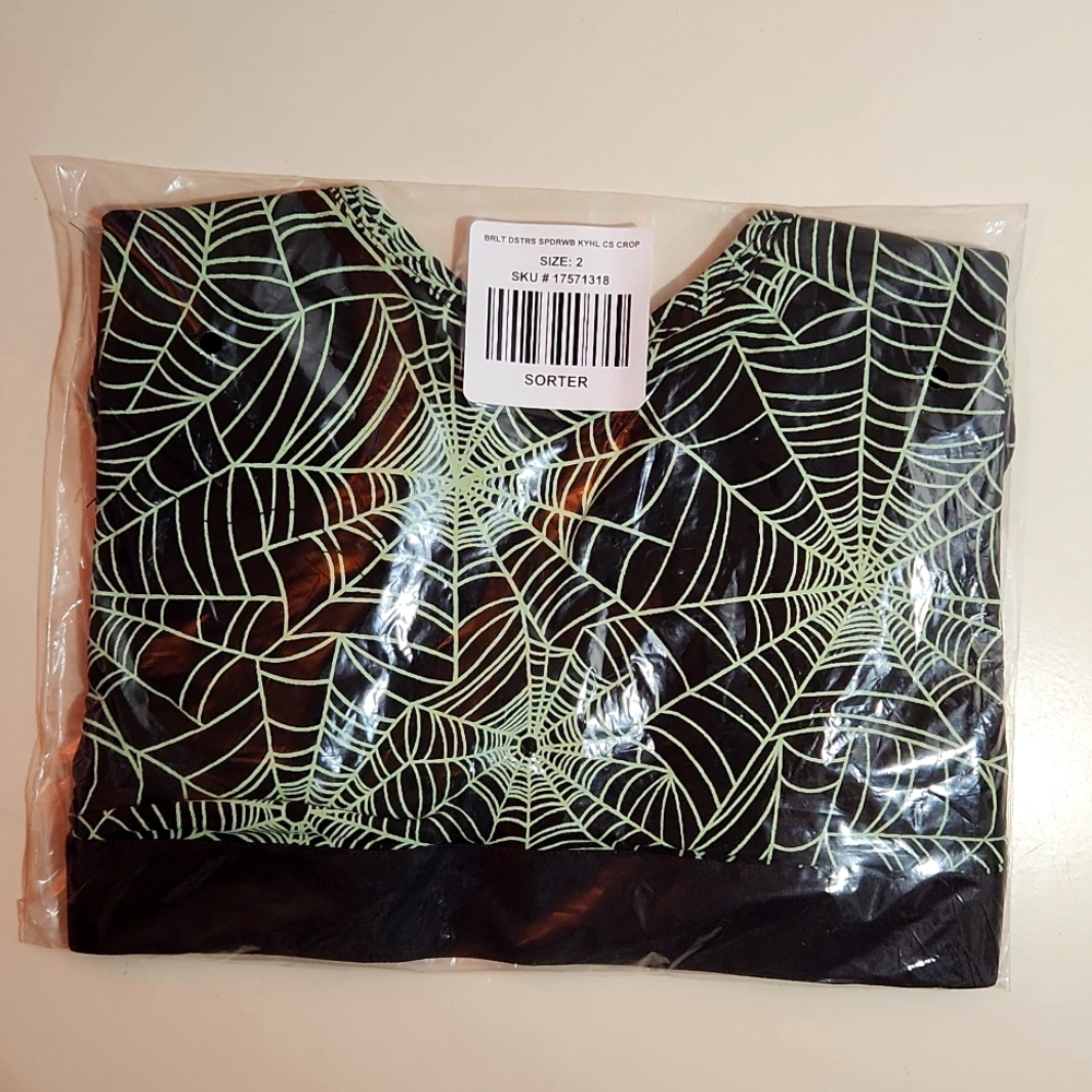 ❤️NWT TORRID SPIDER WEB HALLOWEEN COSTUME GOTHIC MONSTER BRALETTE PLUS - Picture 4 of 11